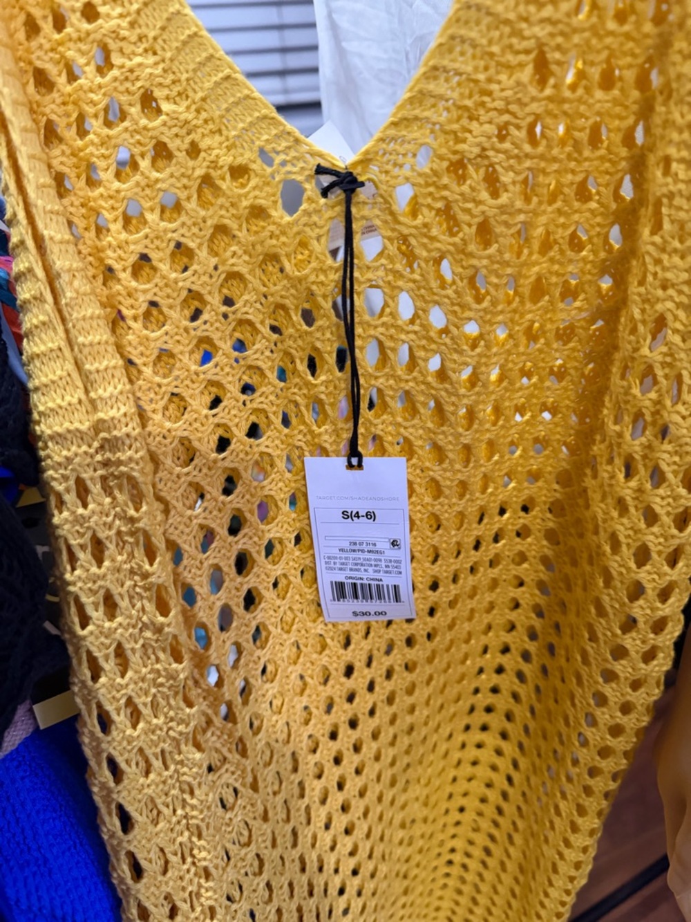 Target Yellow Crochet Maxi Swim Coverup - Picture 2 of 2